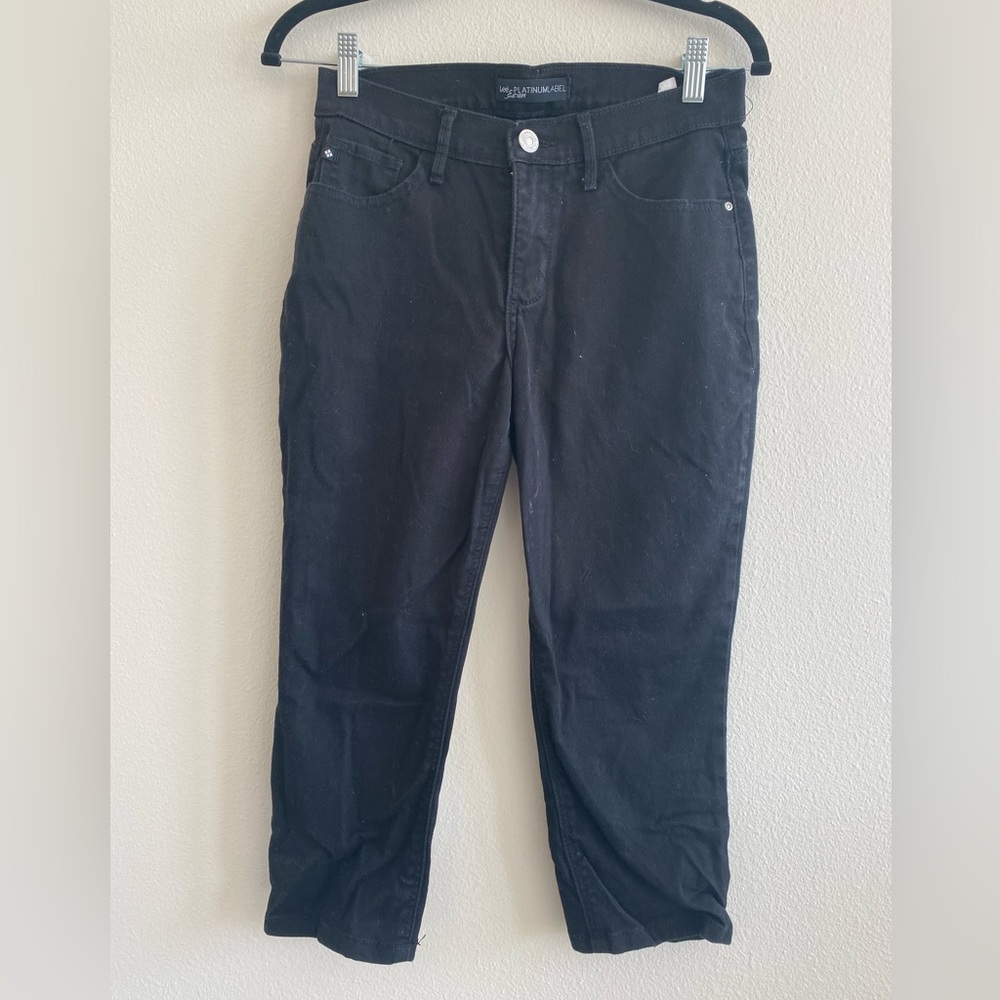 Lee Platinum Label High Rise Black Jean Capris - Size 2 Petite